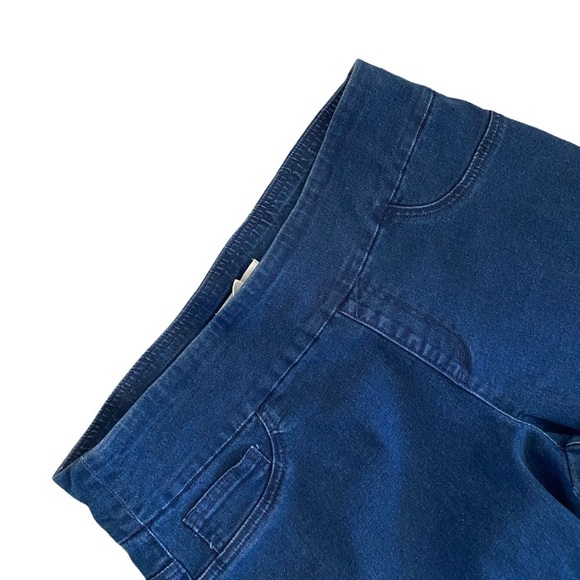 CACTUS PEARL Floral Cuffed Blue Jeans Pull-On Women’s Size Medium - Picture 4 of 7